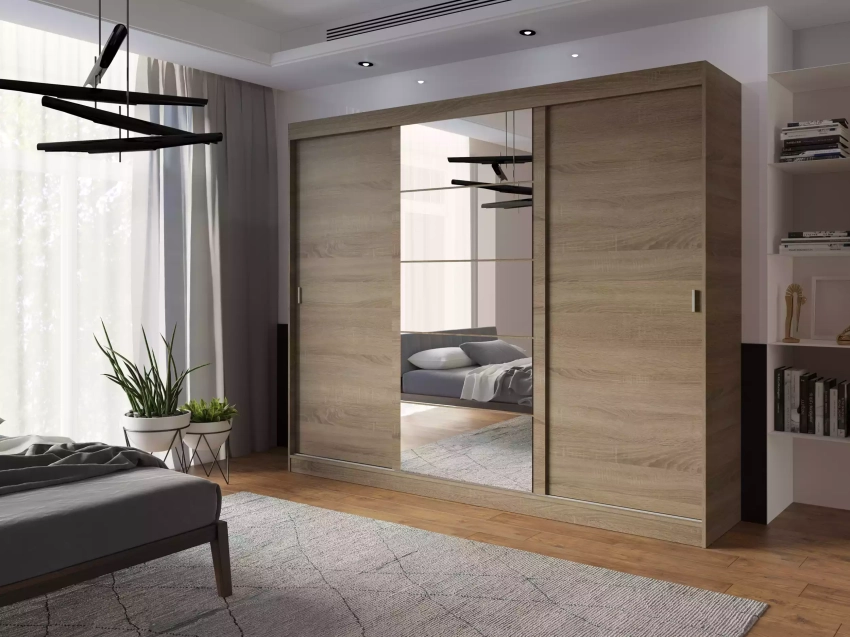 Szafa przesuwna Mila lustro TRUFLA