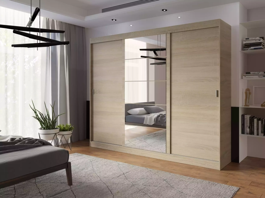 Szafa przesuwna Mila lustro SONOMA