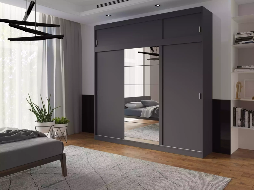 Szafa z nadstawką Mila ANTRACYT