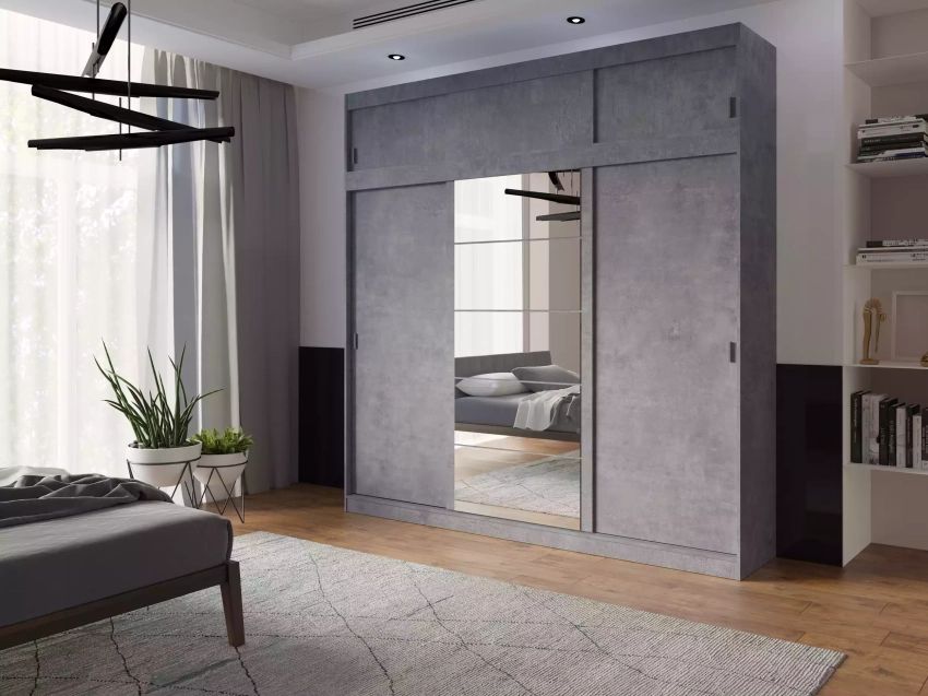 Szafa z nadstawką Mila BETON