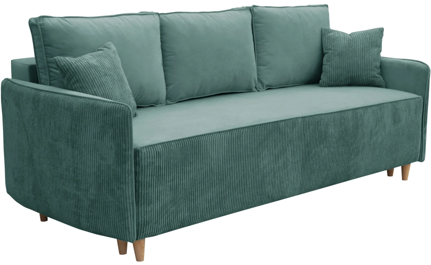 Kanapa do salonu Kolorado miętowa białe tło