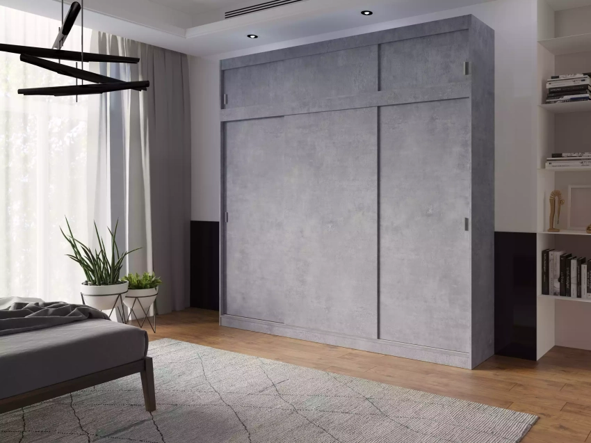 Szafa przesuwna Mila BETON