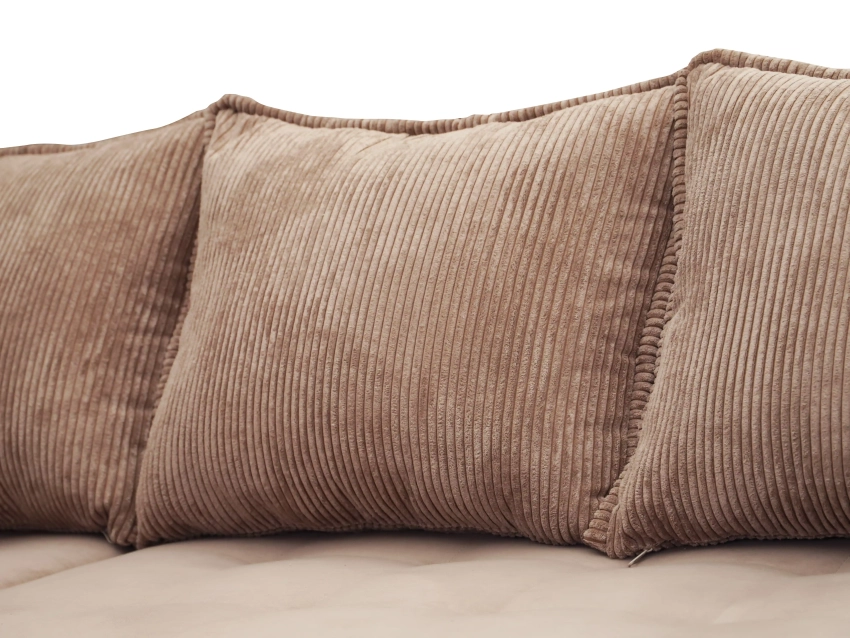 Narożnik z pojemnikiem na pościel Laurito szczegóły poduszki