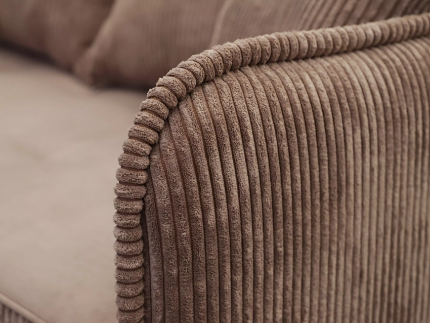 Narożnik z pojemnikiem na pościel Laurito szczegóły sztruks