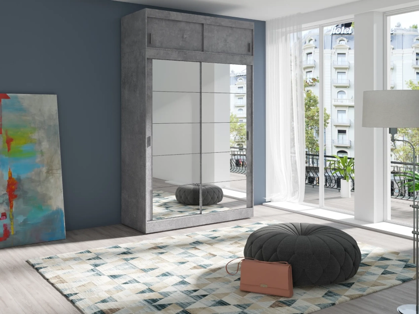 Szafa z nadstawką Arti M10 Beton