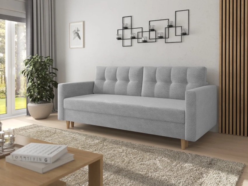 Szara kanapa Lazaro w tkaninie Anthology 15