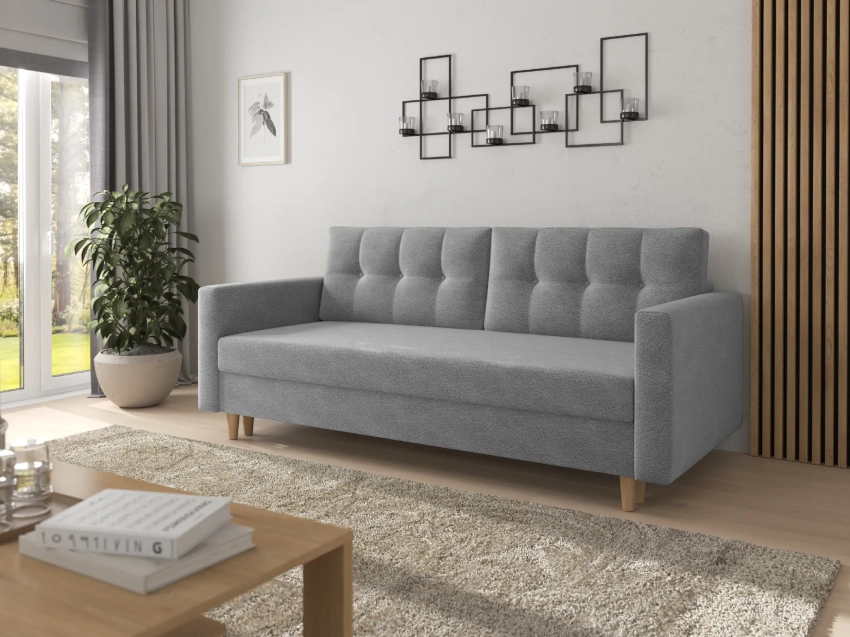 Ciemnoszara kanapa Lazaro w tkaninie Anthology 17