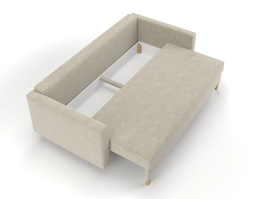 Otwarty pojemnik na pościel w kanapie Lazaro