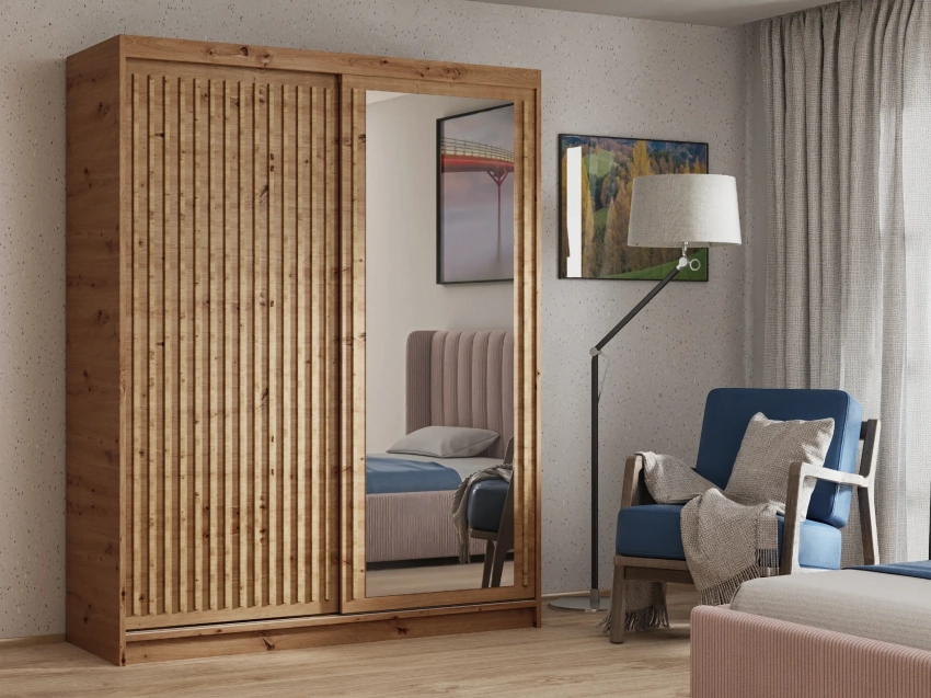 Szafa LAMIRO 160 cm w kolorze dąb artisan