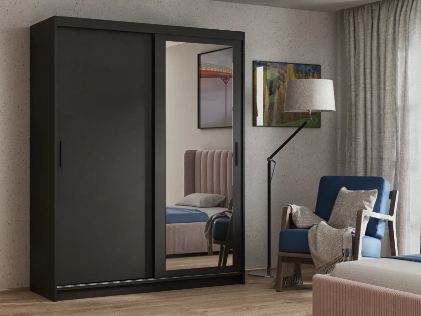 Szafa MIRANO 120 cm w kolorze czarnym