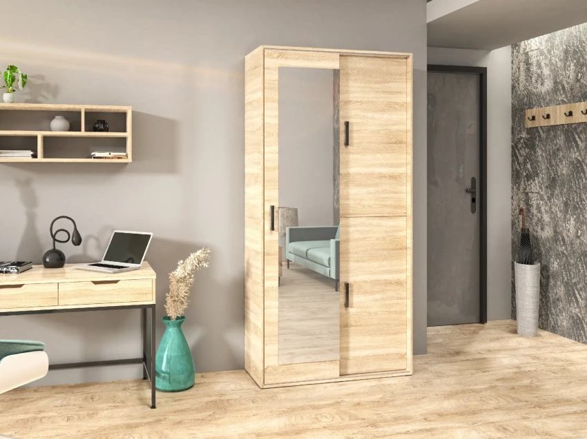 Garderoba VESTANO 100 cm w kolorze dąb sonoma