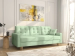 Jasnozielona kanapa Broadway w tkaninie Uttario Velvet 2954