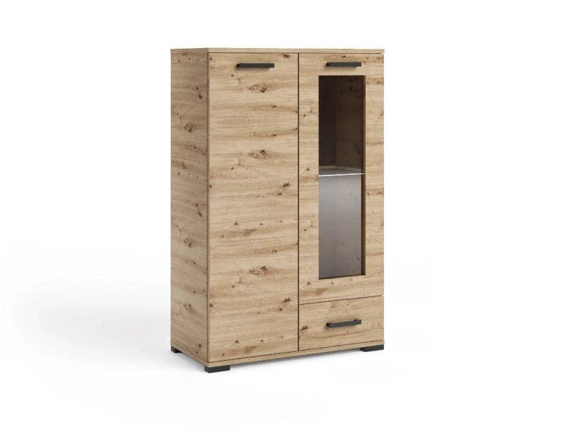 Komoda z witryną Felia F4 dąb artisan