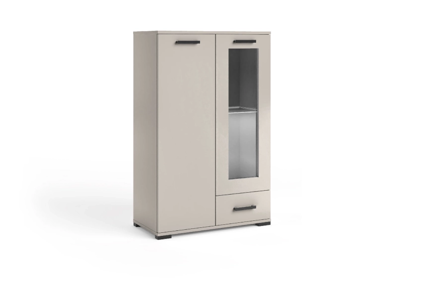 Komoda z witryną Felia F4 kaszmir