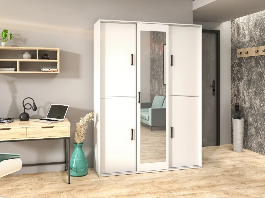 Garderoba VESTANO 150 cm w kolorze białym