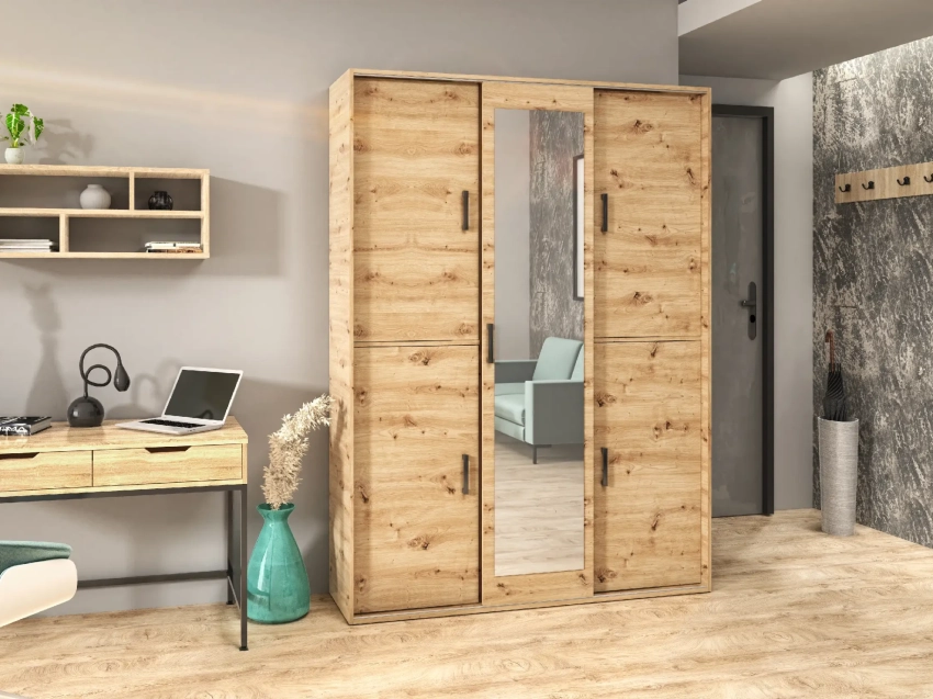 Garderoba VESTANO 150 cm w kolorze dąb artisan