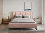 Różowe łóżko VARESO 120x200 w tkaninie Uttario Velvet 2956