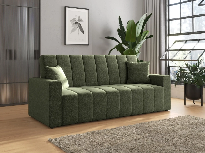 Zielona wersalka Nubi w tkaninie Anthology 12