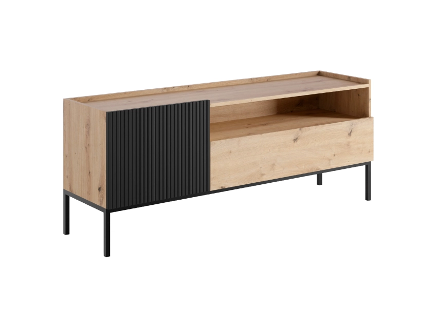 Szafka RTV COMO C10 150 cm 1D1SZ - artisan/czarny