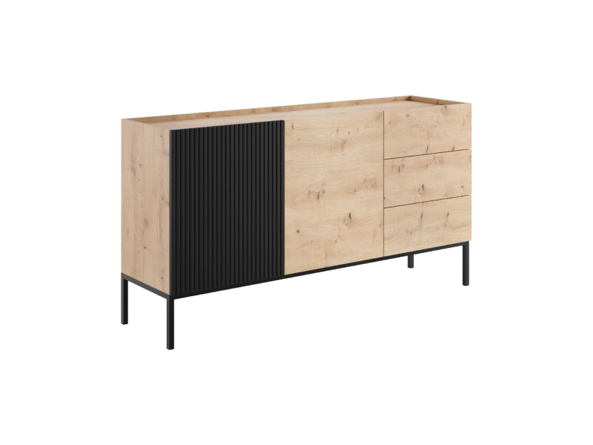 Komoda 150 cm 2D3SZ artisan/czarny