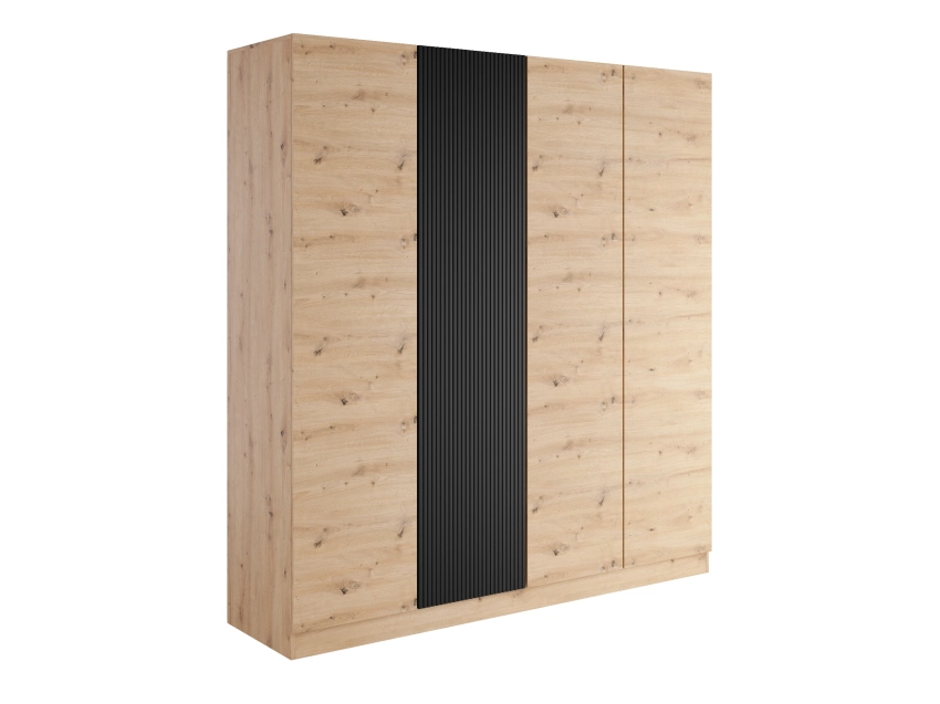 Duża szafa uchylna COMO 4D - artisan z czarnym