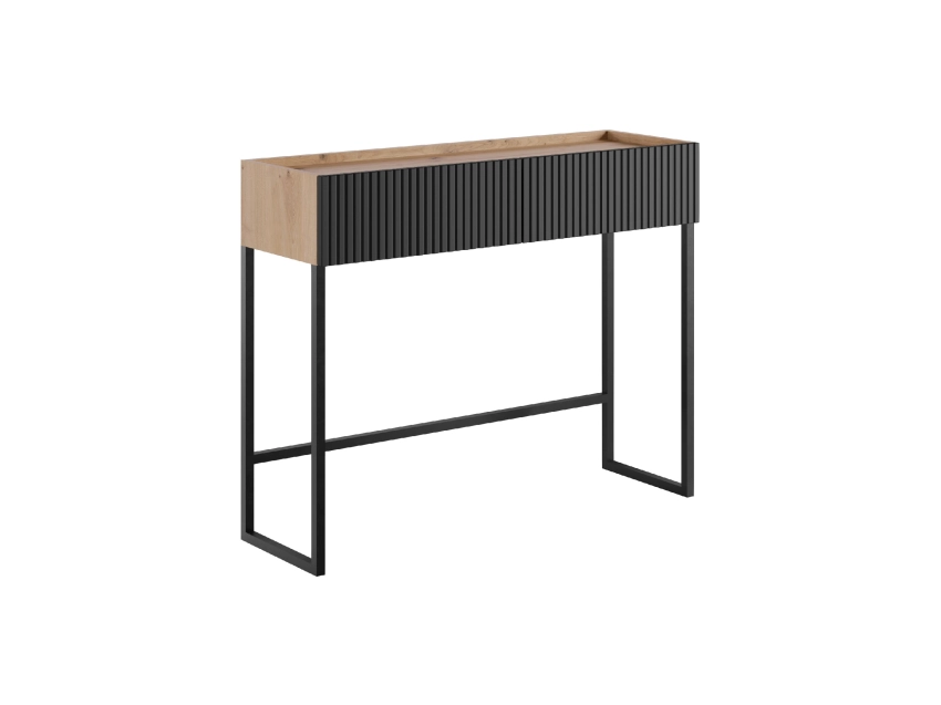 Konsola z szufladami COMO C07 2SZ - artisan z czarnym