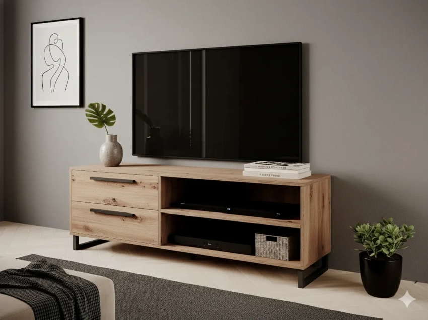 Szafka RTV VITO V7 2SZ 150 cm w aranżacji