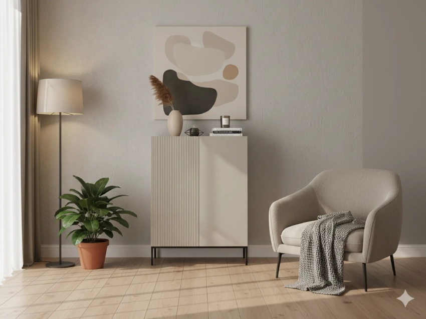 Komoda COMO C05 kaszmir w aranżacji