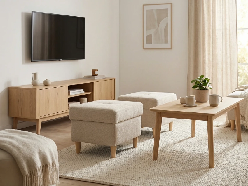 Pufa Arco w aranżacji