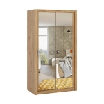 Szafa przesuwna z lustrem BOREA BO6 120 cm - dąb artisan