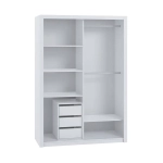 Wnętrze szafy BOREA BO8 150 cm z opcjonalnym kontenerkiem BOREA BO17