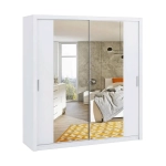 Szafa przesuwna z lustrem BOREA BO13 200 cm - biała