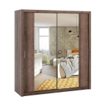 Szafa przesuwna z lustrem BOREA BO13 200 cm - dąb monastery