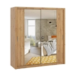 Szafa przesuwna z lustrem BOREA BO13 200 cm - dąb artisan