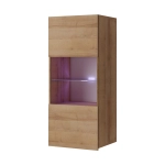 Witryna wisząca pionowa CALERO CA3 - dąb złoty