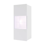 Witryna wisząca pionowa CALERO CA3 - biały / biały połysk