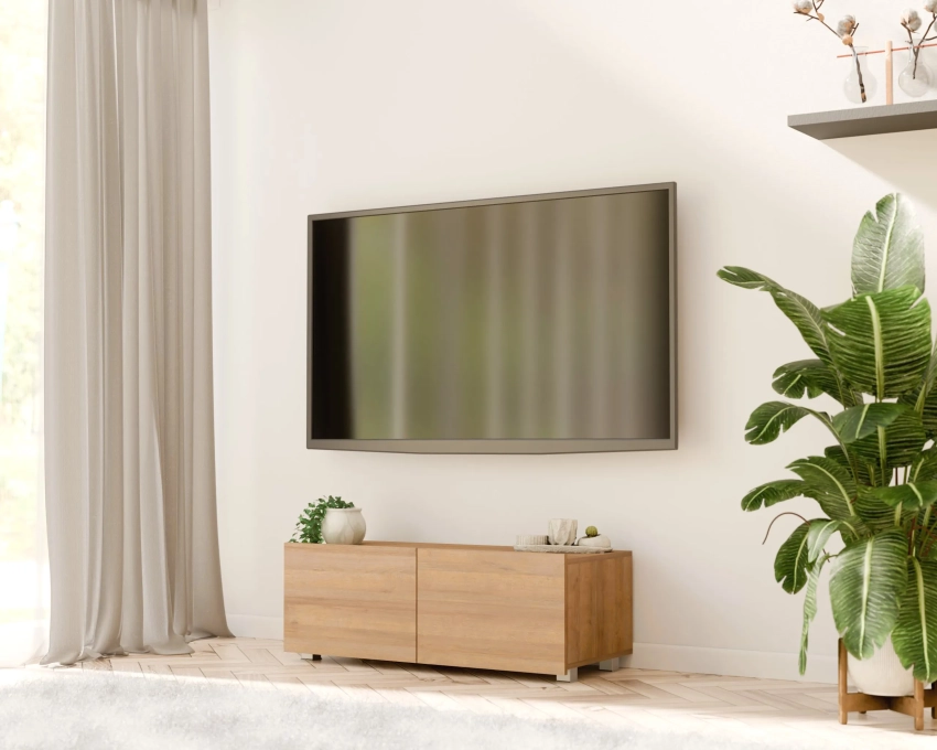 Stojąca szafka RTV CALERO CA4 2D 100 cm - dąb złoty