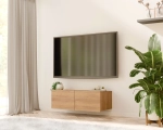 Wisząca szafka RTV CALERO CA4 2D 100 cm - dąb złoty