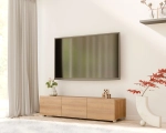 Stojąca szafka RTV CALERO CA5 3D 150 cm - dąb złoty