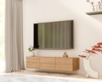 Wisząca szafka RTV CALERO CA5 3D 150 cm - dąb złoty