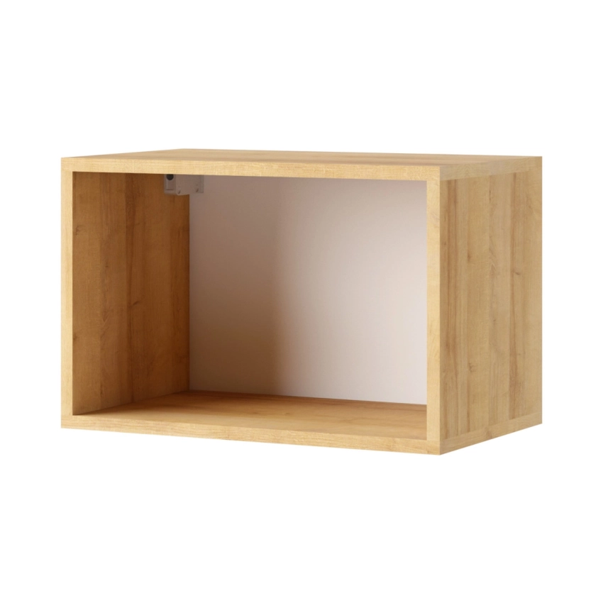 Półka wisząca CALERO CA7 50 cm - dąb złoty / biały