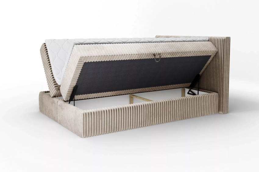 Pojemniki na pościel w łóżku Nela