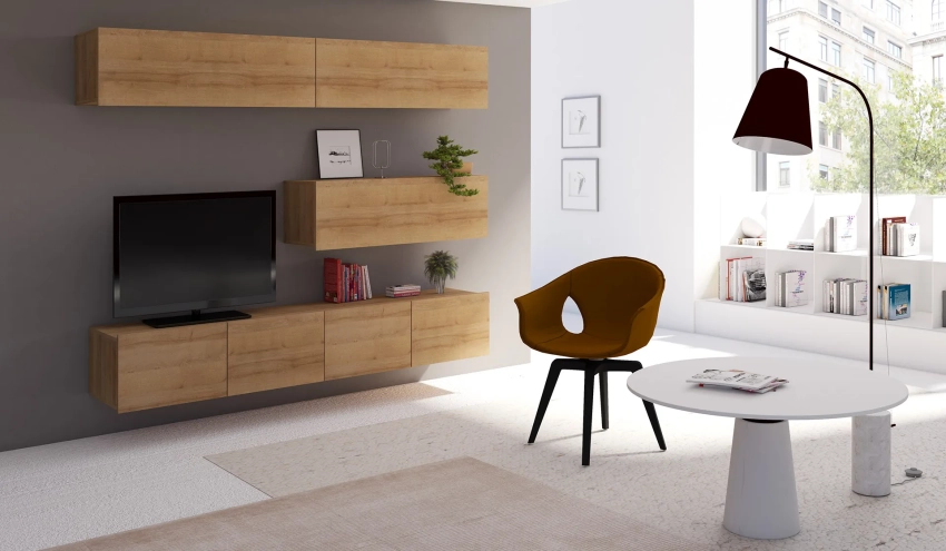 Meblościanka CALERO C8 - dąb złoty