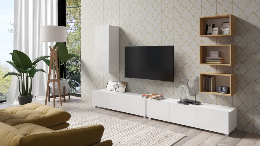 Biała meblościanka Calero C31 - wersja stojąca