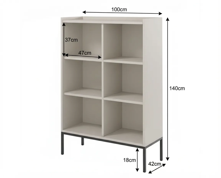 Wnętrze komody COMO C05 100 cm 2D