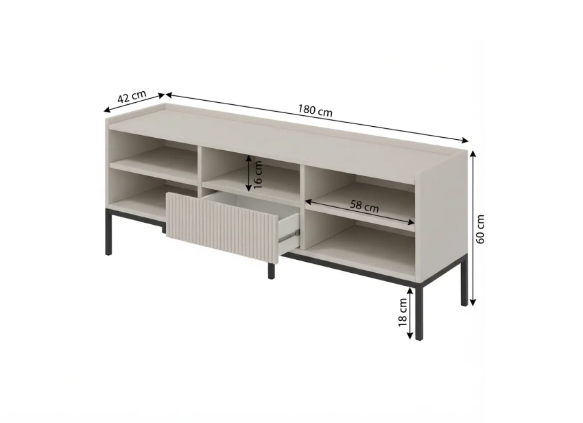 Wnętrze rtv COMO C09 180 cm 2D1SZ