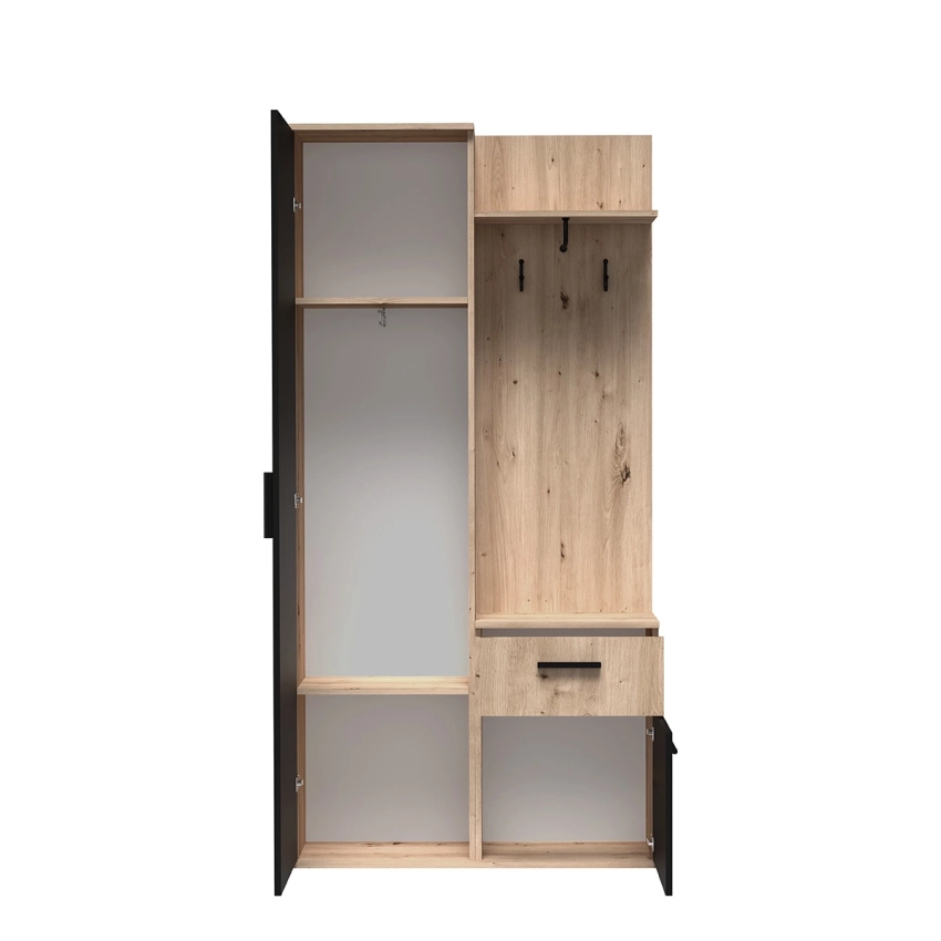 Wnętrze garderoby z lustrem LAVIA