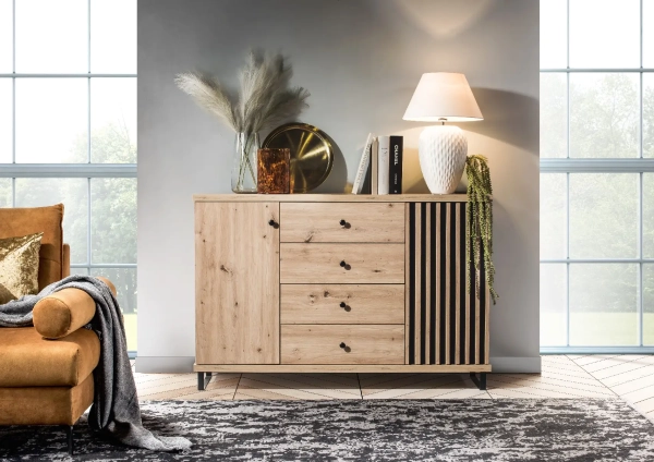 Komoda z szufladami VERO VE4 - dąb artisan