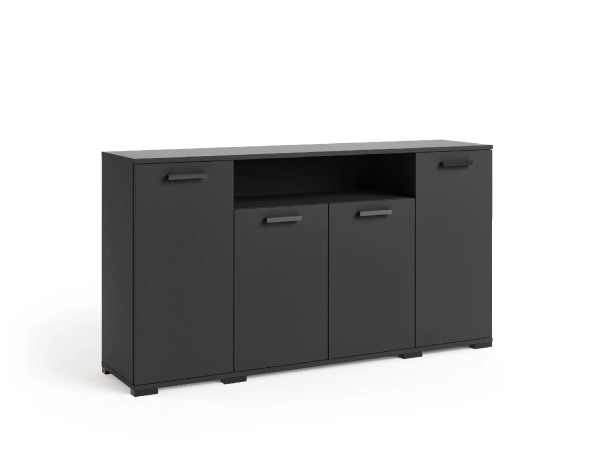 Czarna komoda Felia F3 160 cm