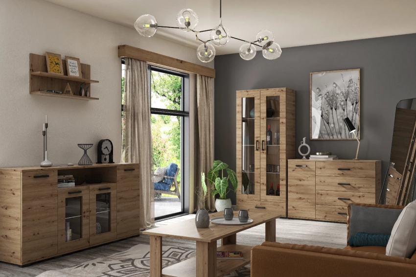 System mebli FELIA w kolorze dąb artisan